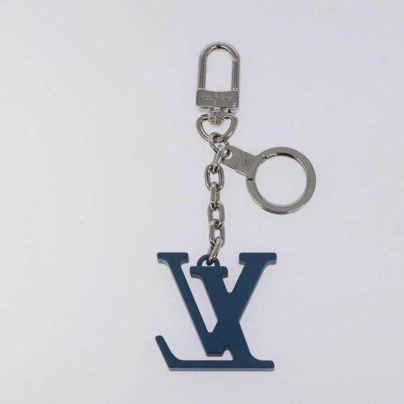 LOUIS VUITTON Porte Clesprinted initials LV Key Holder Blue M67148 LV Auth MY096 - Picture 3 of 9